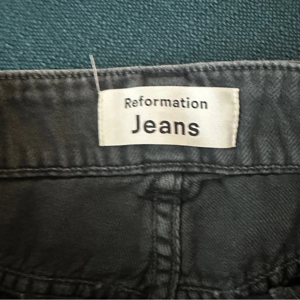 Grey Reformation Kiley Cargo Pants Adriatic High Rise Women Size 26 - Picture 7 of 10